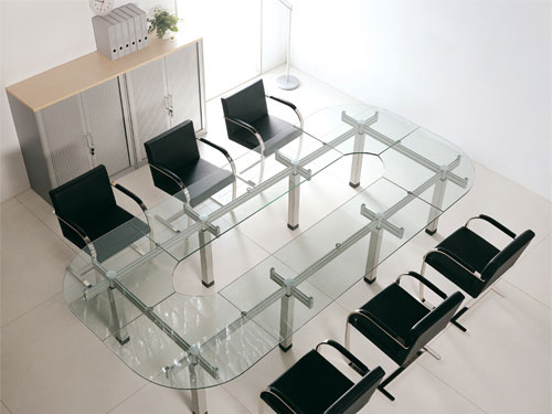 玻璃會議桌-001
